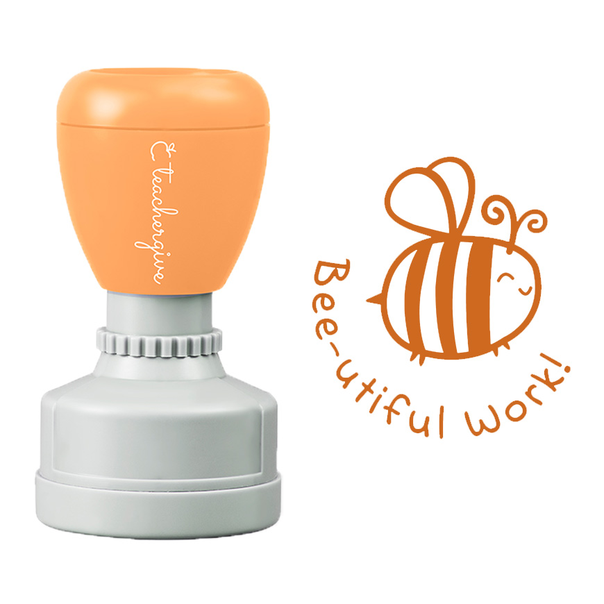 Bee Utiful Work Teacher Stamp