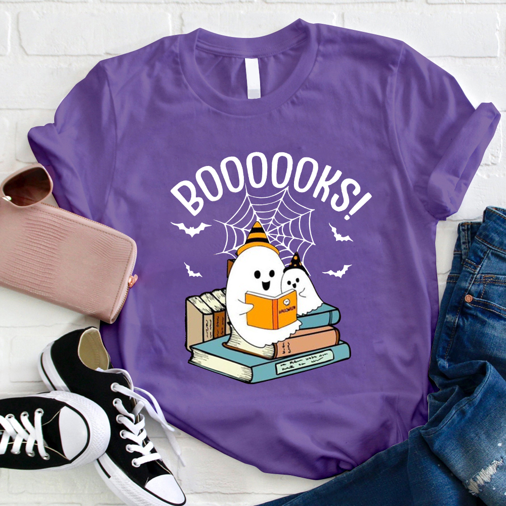 Halloween Boooooks Teacher T-Shirt