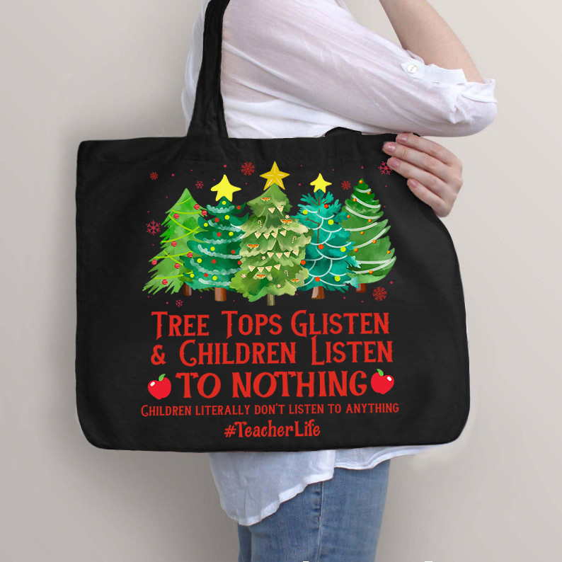 Kinder hören nichts Lehrer Tragetasche mit Reißverschluss