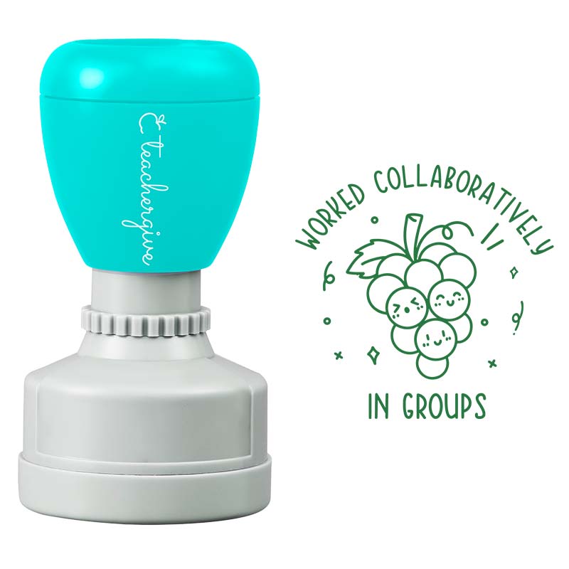 Worked Collaboratively Stamp