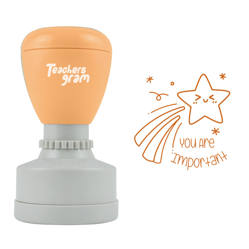 Du bist wichtig Lehrer Stempel