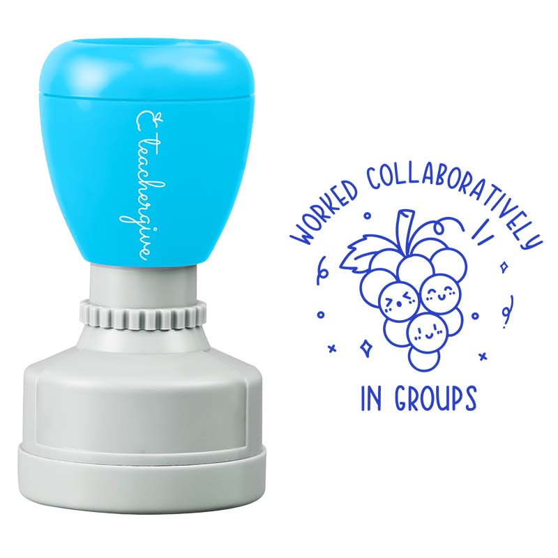 Worked Collaboratively Stamp