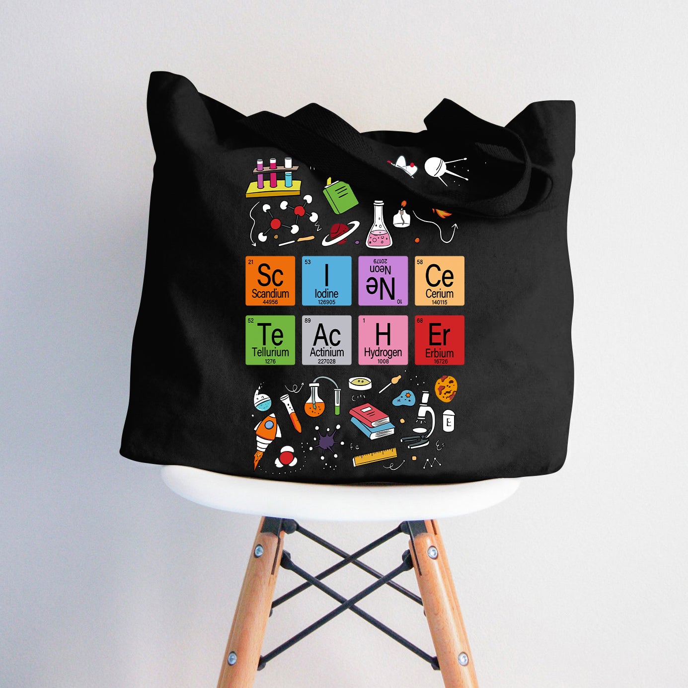 Naturwissenschaft Reißverschluss Lehrer Tasche