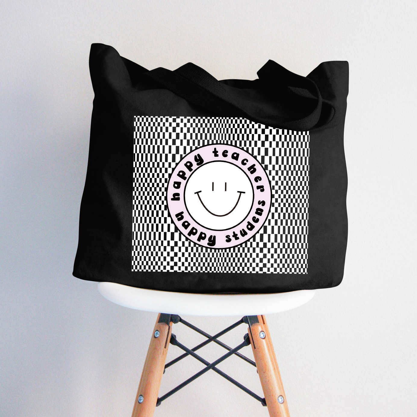 Glücklicher Lehrer Glückliche Schüler Lehrer Tragetasche mit Reißverschluss