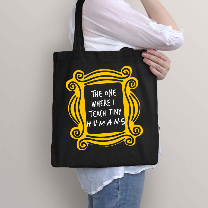 Der Ort, an dem ich kleine Menschen unterrichte Lehrer Tragetasche