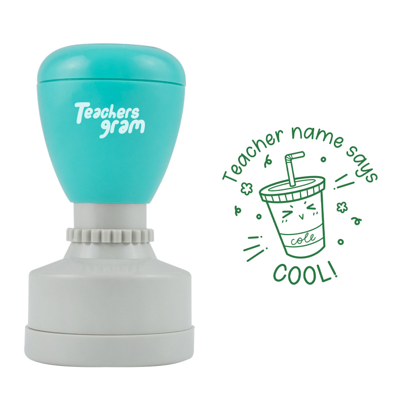 Personalized Teacher Says COOL Stamp