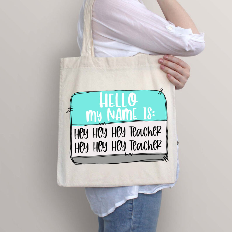 Hallo Mein Name Ist Lehrer Tragetasche