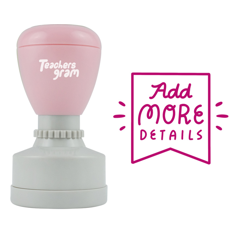 Fügen Sie weitere Details hinzu Lehrer Stempel