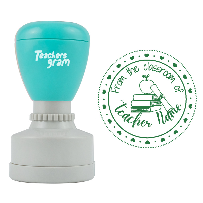 Personalisiert Aus dem Klassenzimmer Apfel Lehrer Stempel