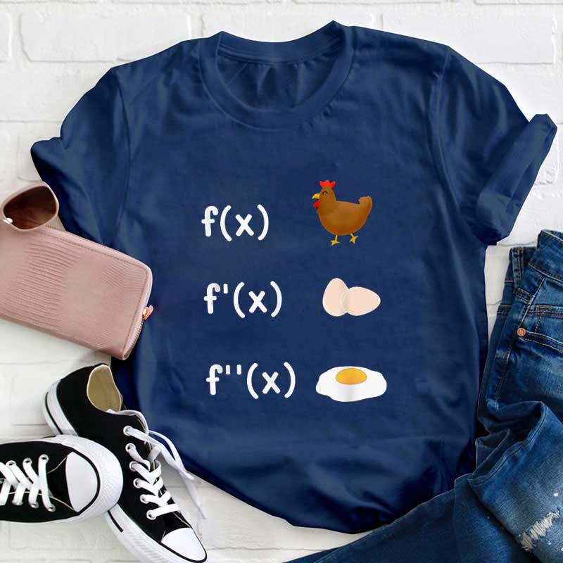f(x) f'(x) f''(x) Lehrer T-Shirt