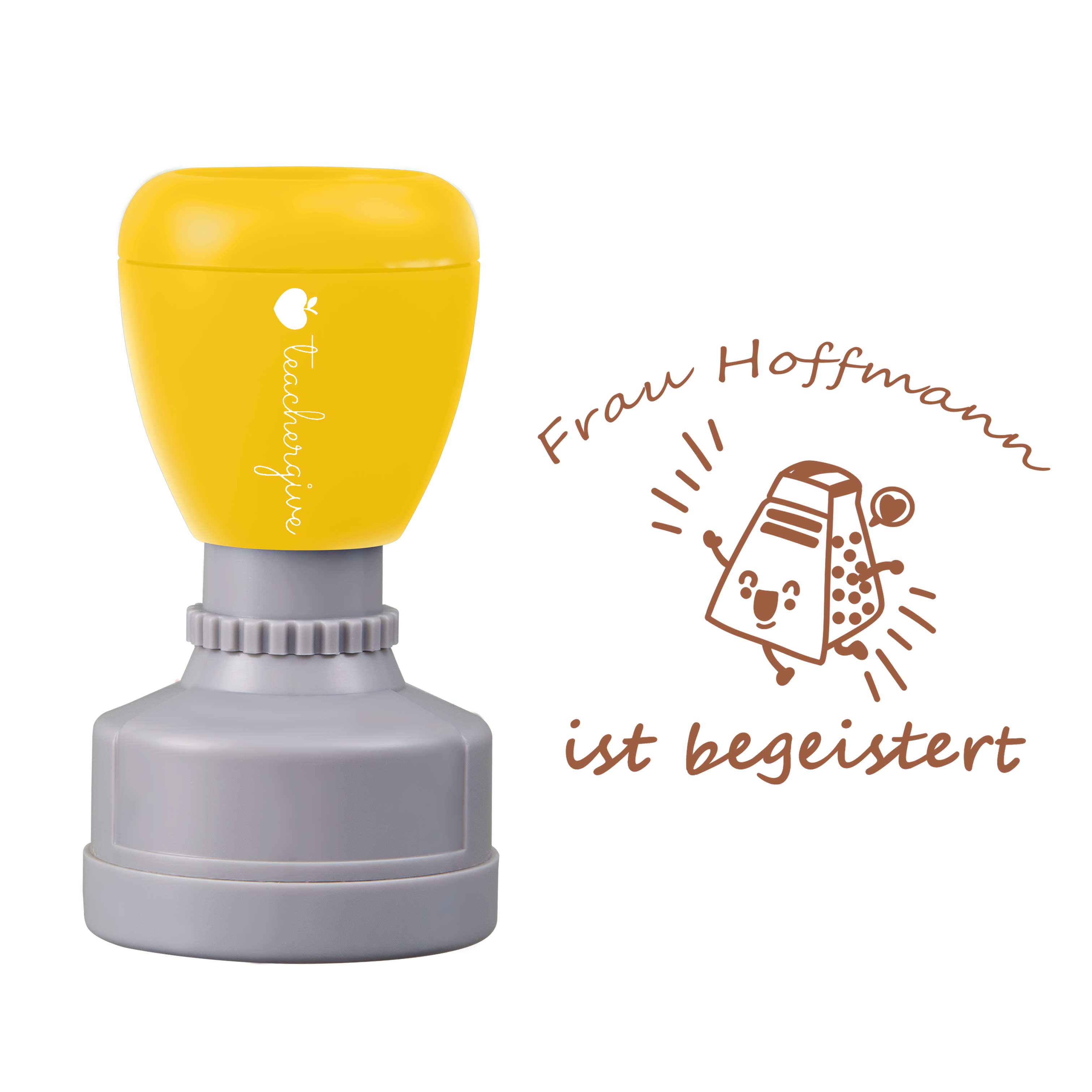 Personalisiert Ist Begeistert Lehrer Stempel