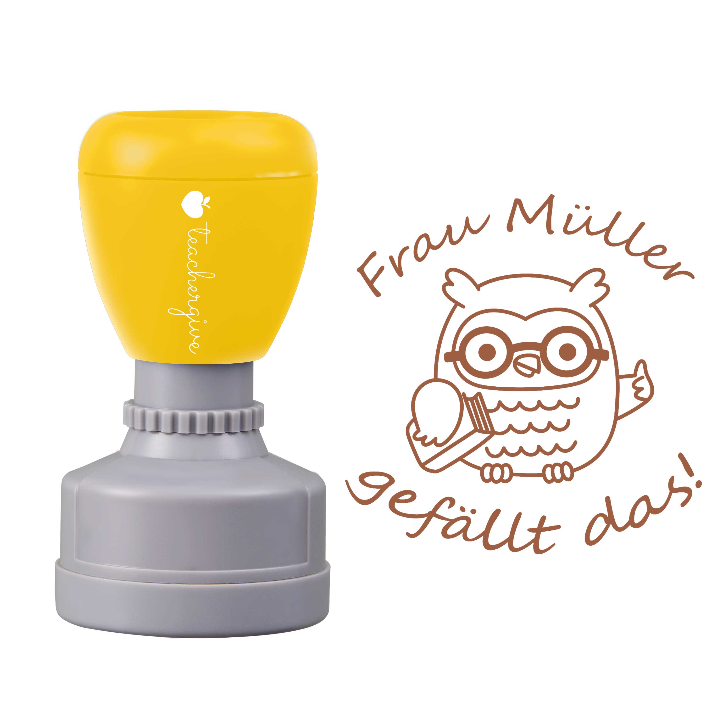 Personalisiert Name gefällt das Lehrer Stempel