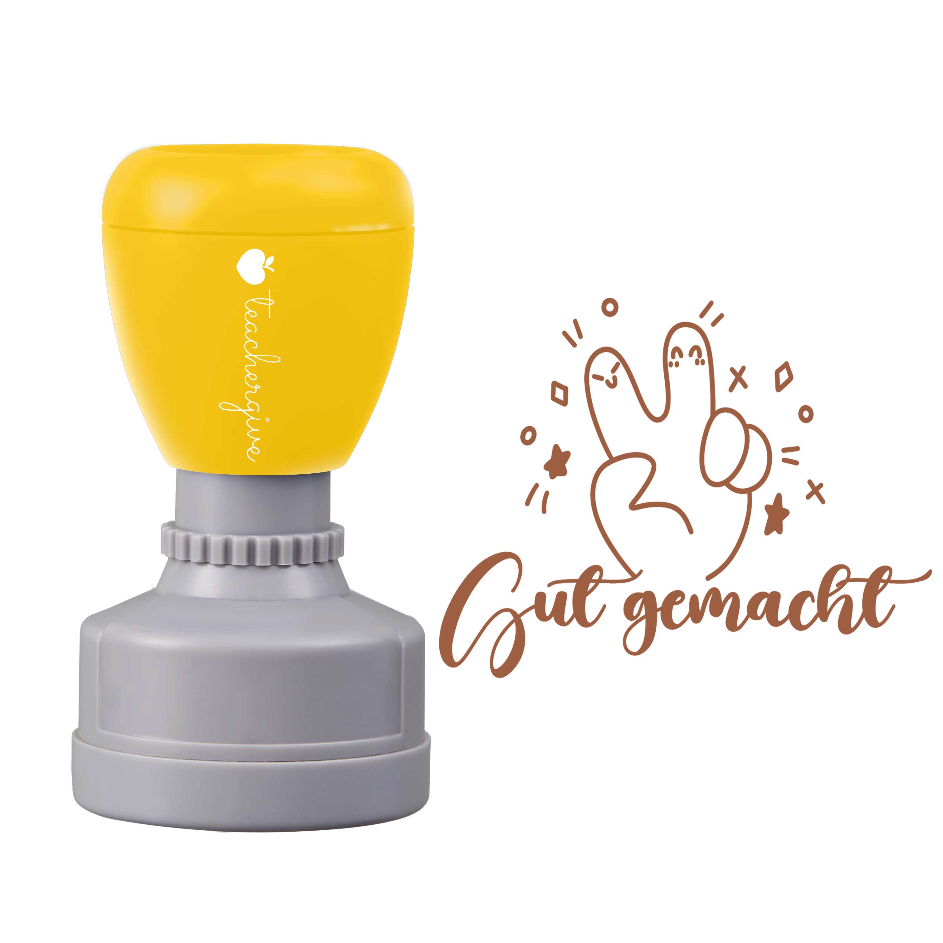 Sehr gut gemacht Lehrer Stempel