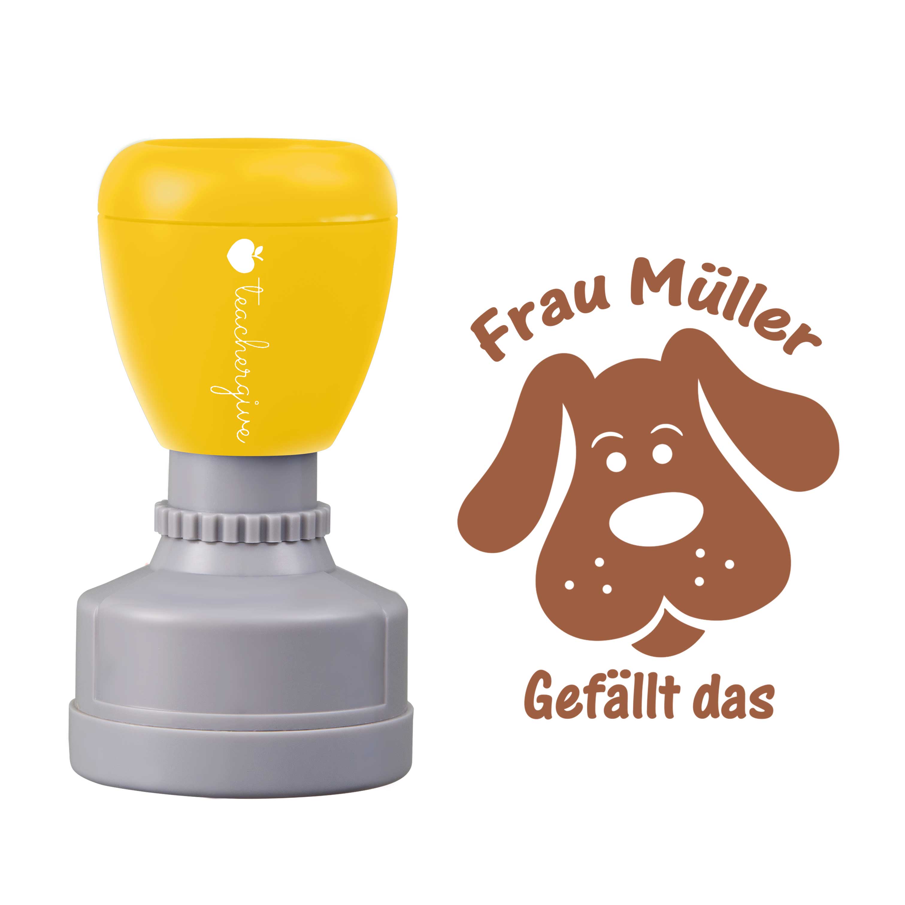 Personalisiert gefällt das Lehrer Stempel