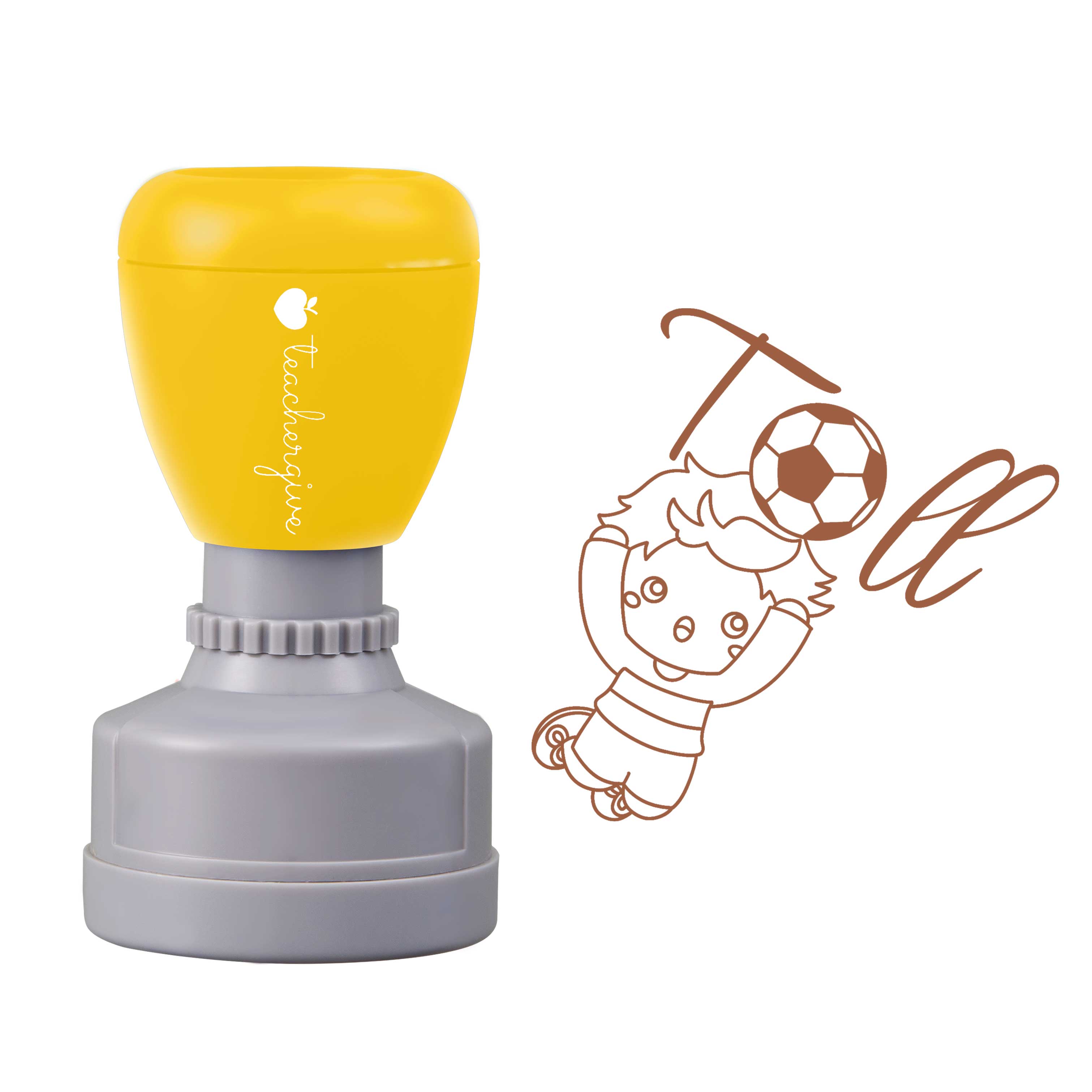 Toll Fußball Lehrer Stempel