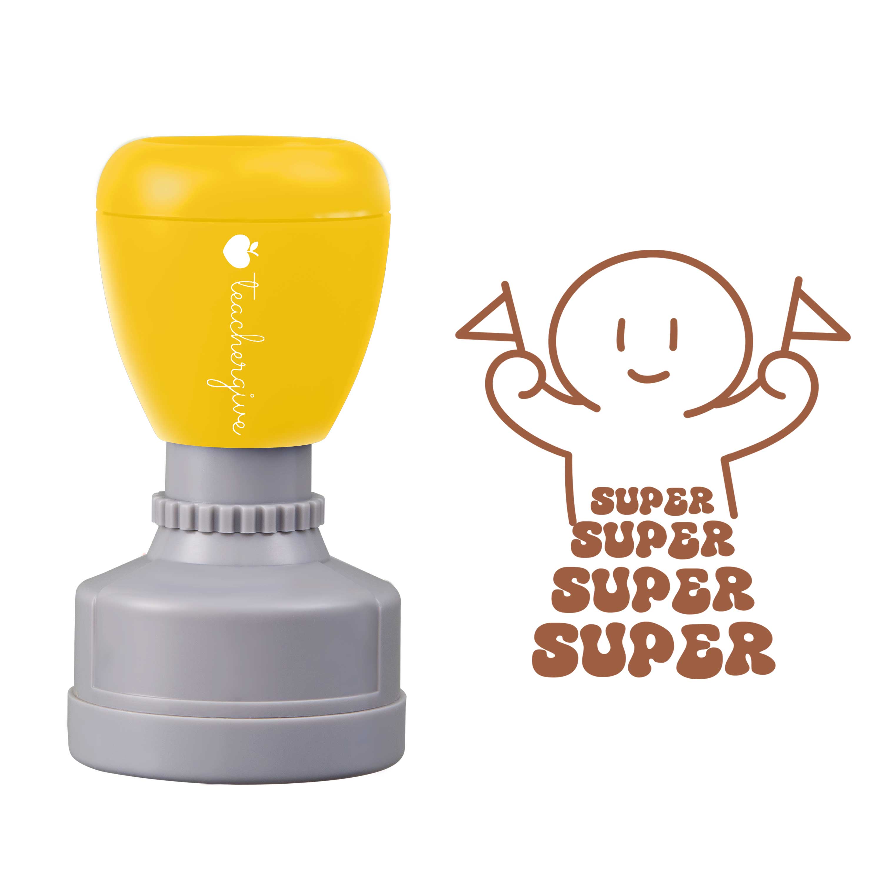 Super Super Super Lehrer Stempel