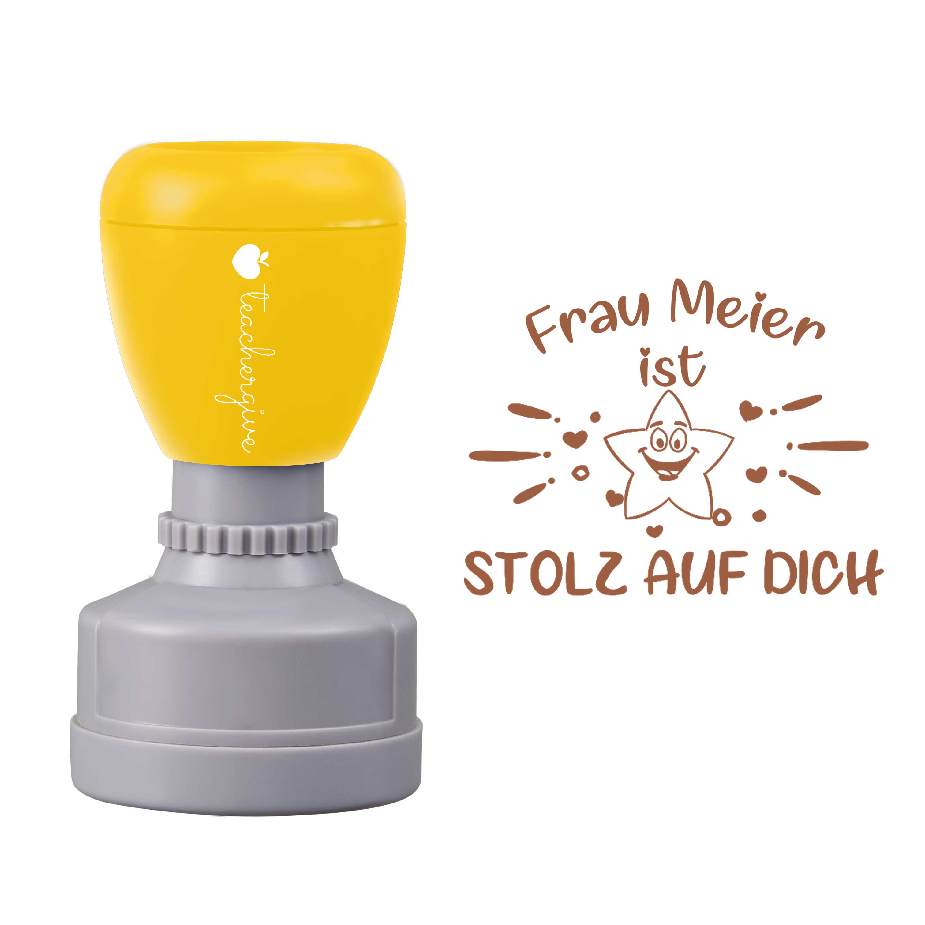 Personalisiert Stolz Auf Dich Lehrer Stempel