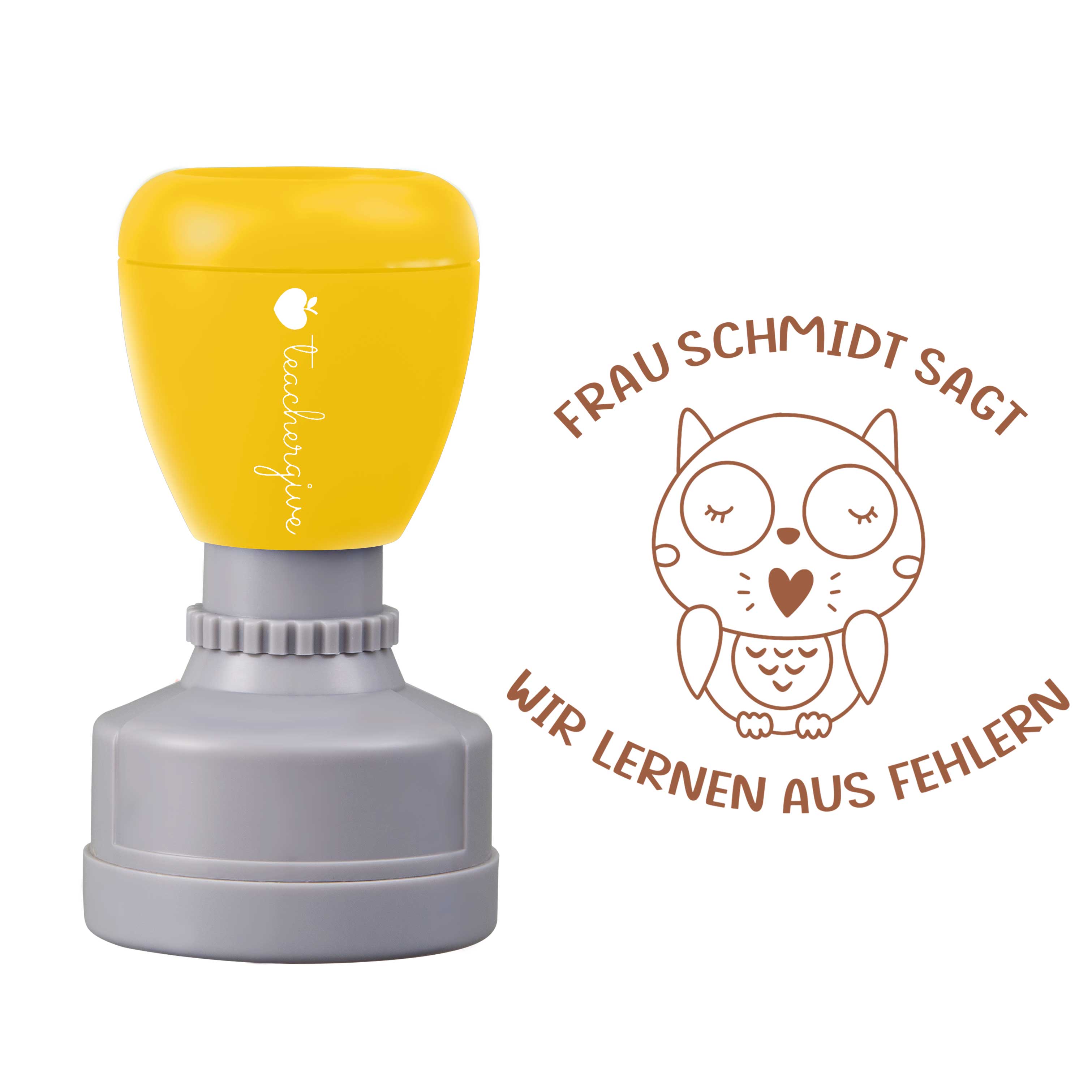 Personalisiert sagt wir lernen aus Fehlern Lehrer Stempel