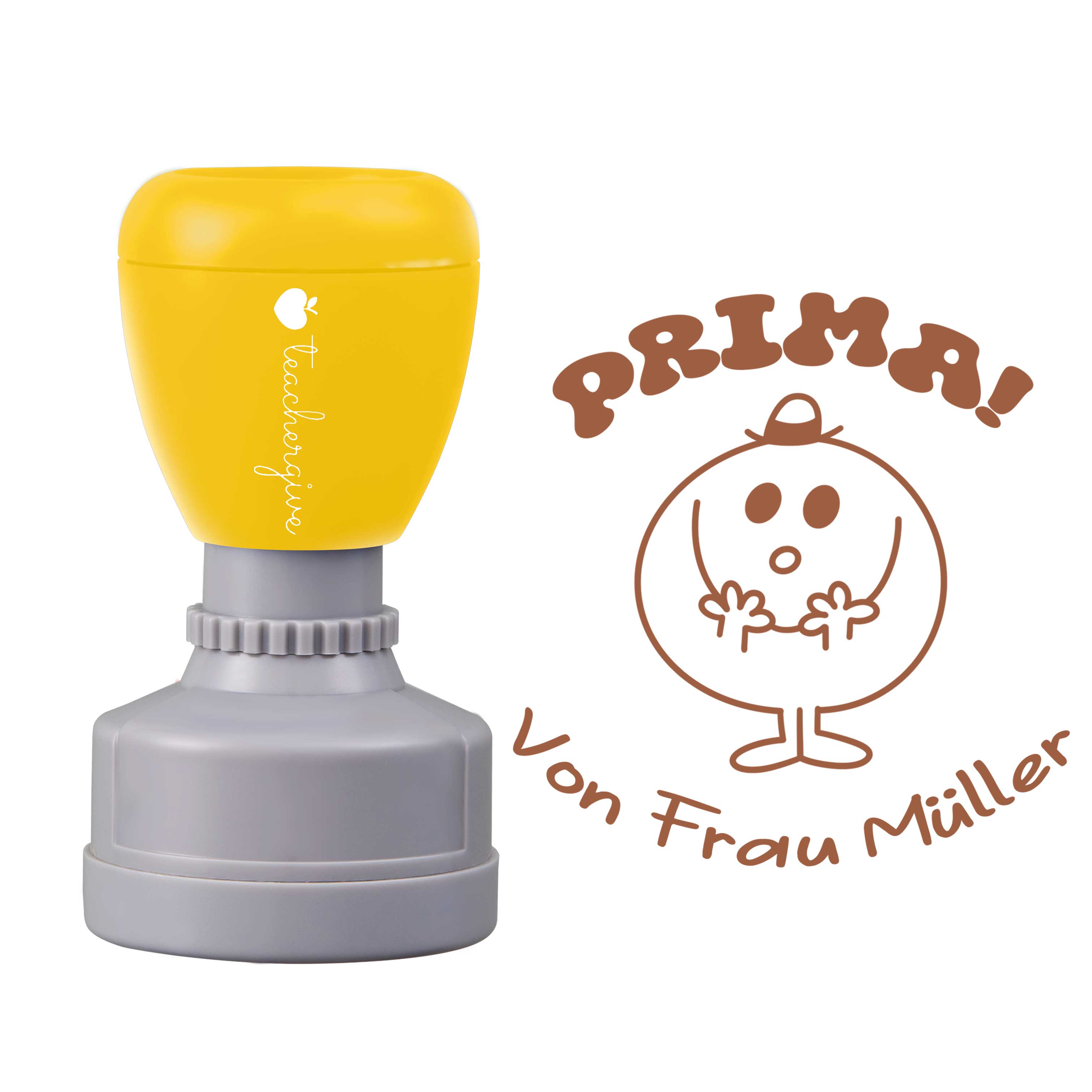 Personalisiert Name Prima Lehrer Stempel
