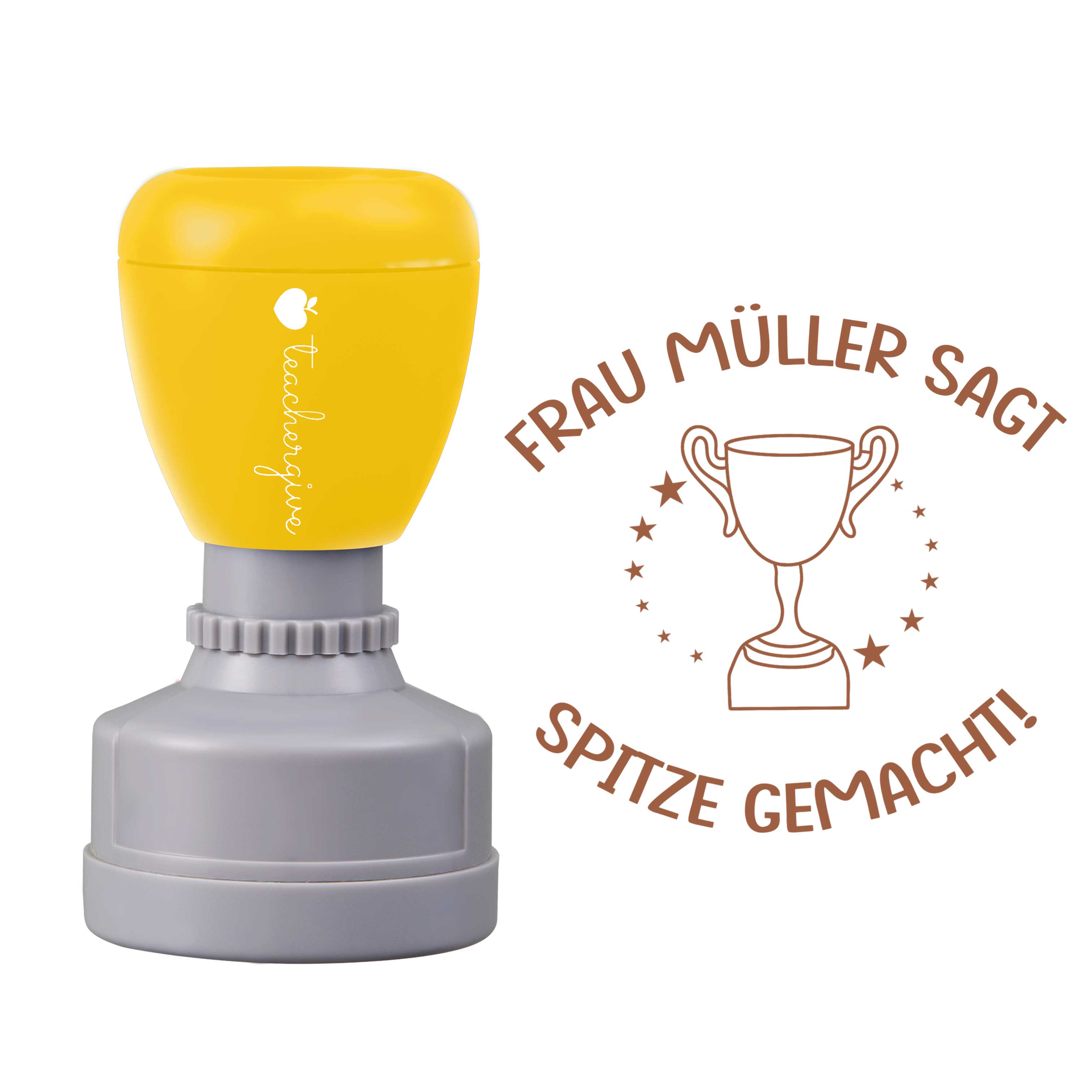 Personalisiert Name sagt spitze gemacht Lehrer Stempel