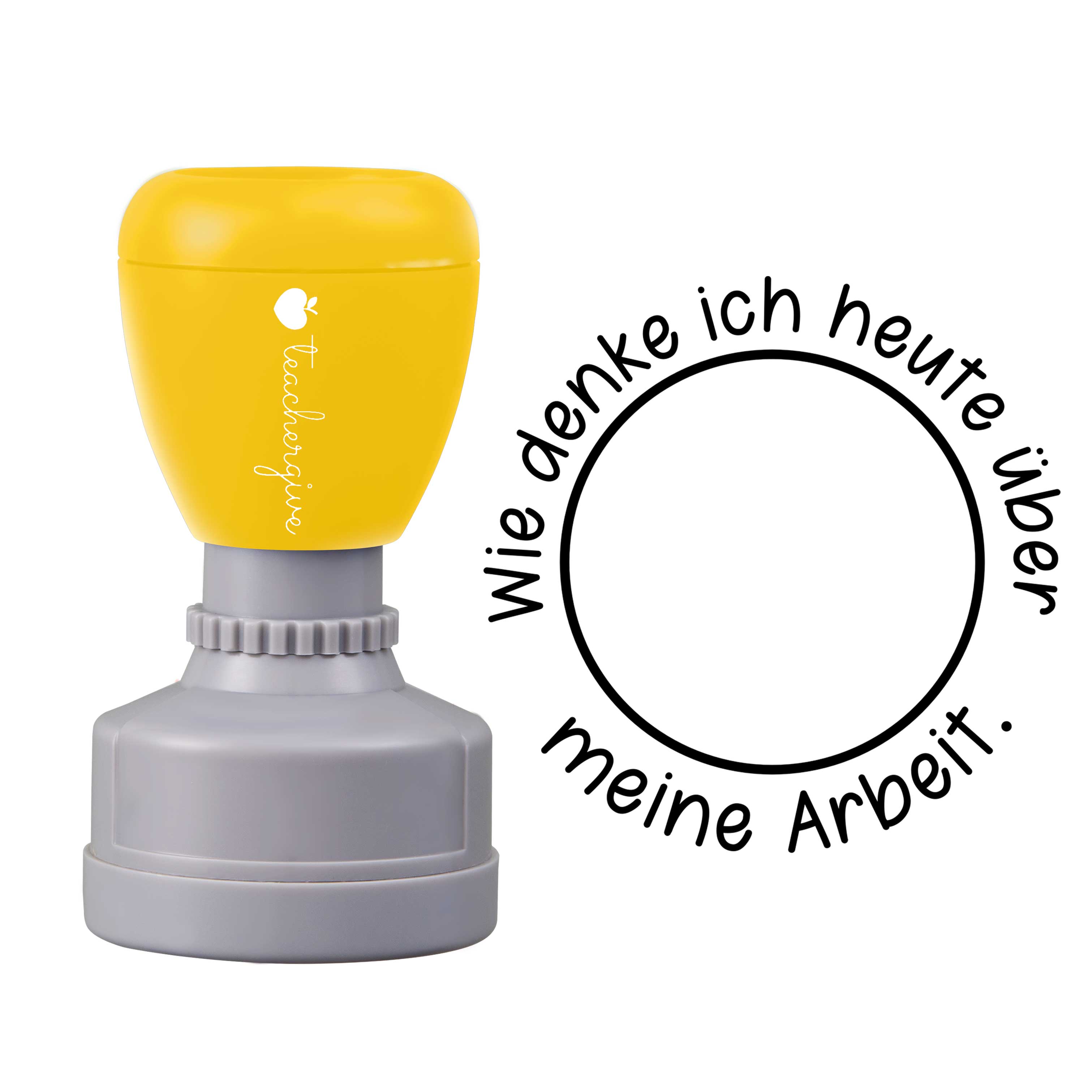 Wie Denke Ich Heute über Meine Arbeit Stempel
