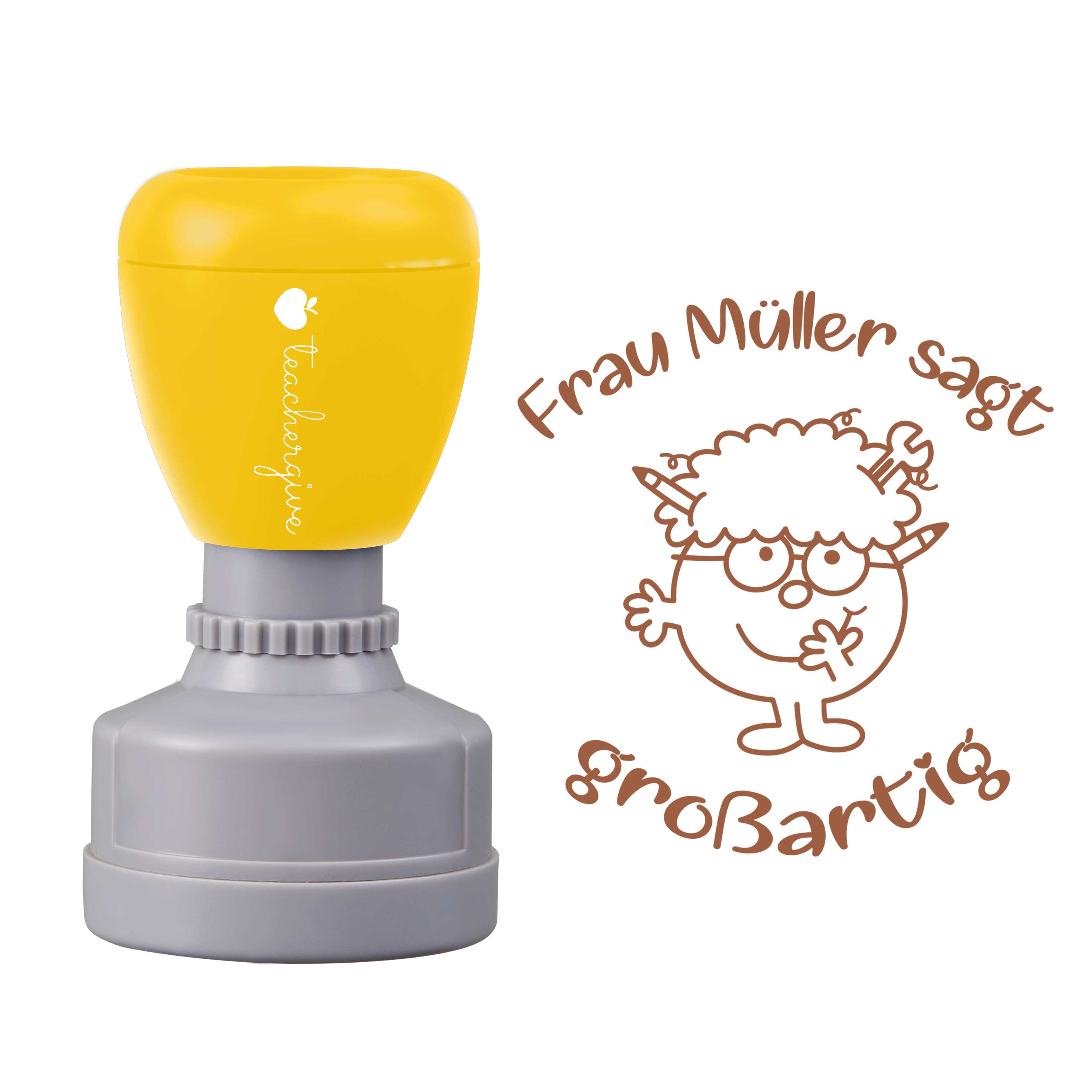 Personalisiert sagt großartig Lehrer Stempel