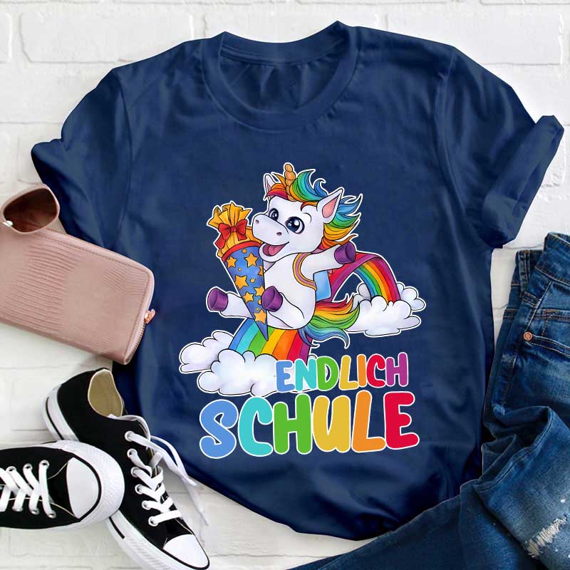 Endlich Schule Lehrer T-Shirt