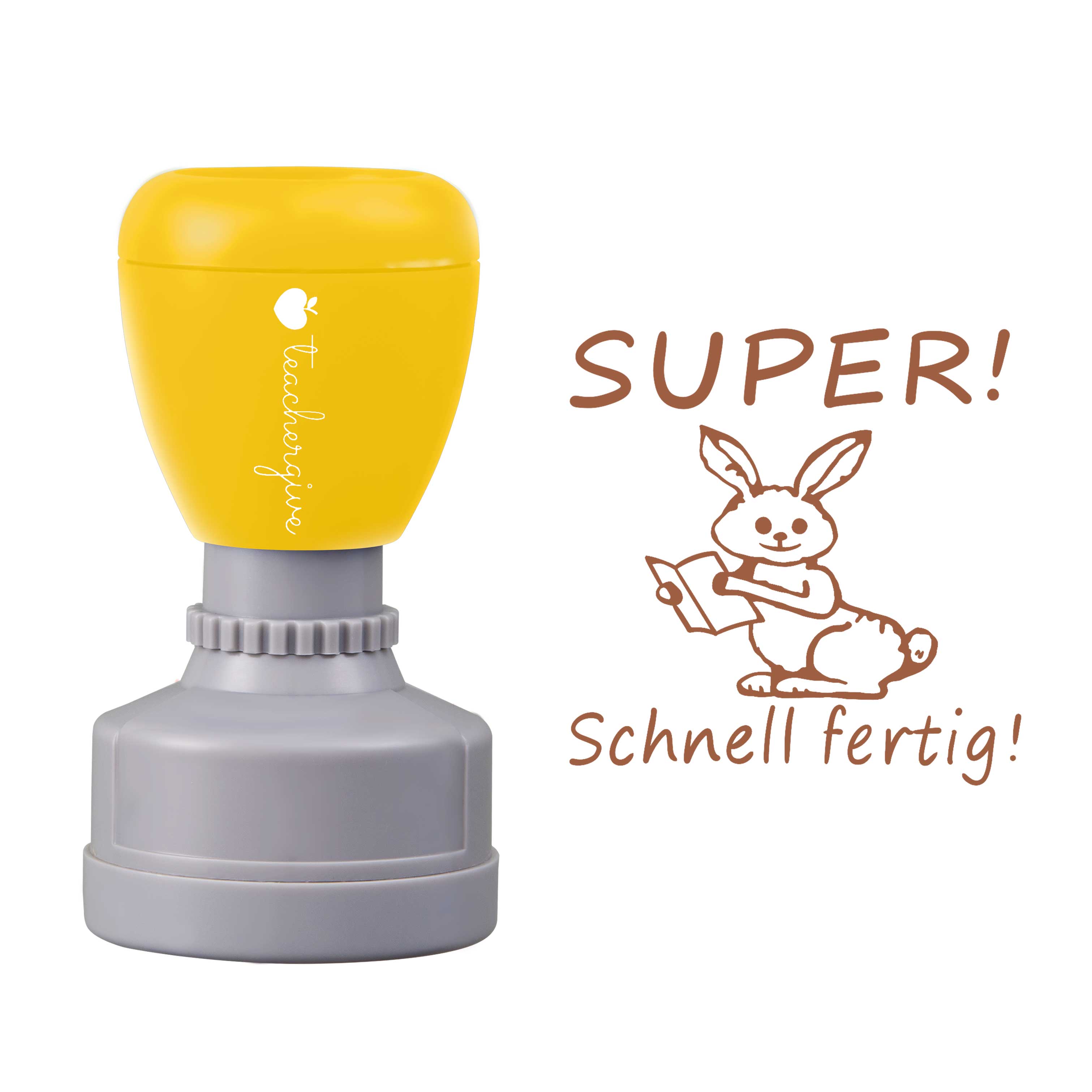 Super Schnell Fertig Lehrer Stempel