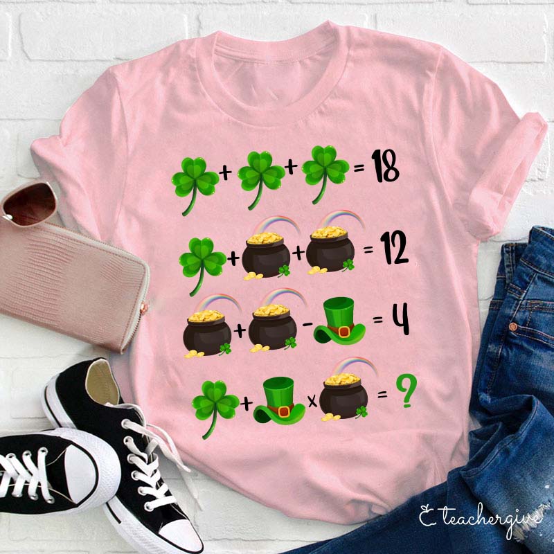 Lucky Math Teacher T-Shirt