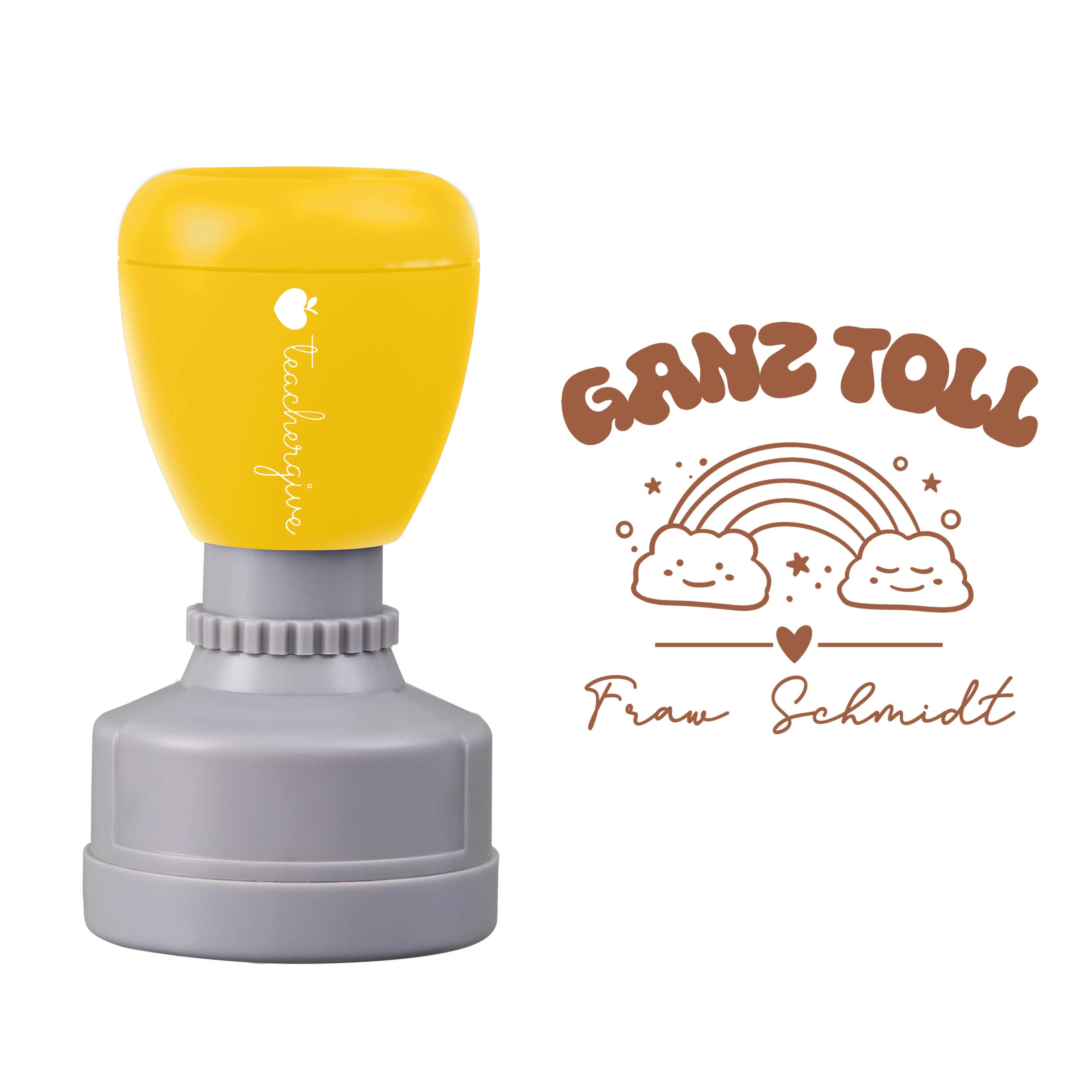 Personalisiert Ganz Toll Lehrer Stempel