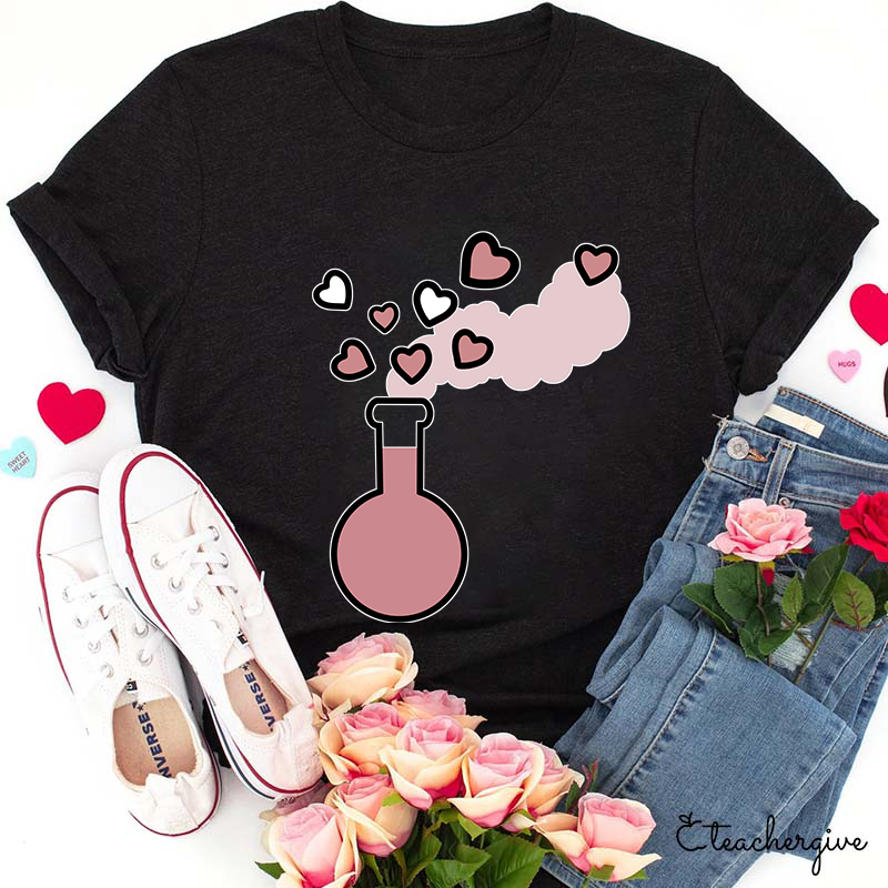 Valentine Vibes Science Teacher T-Shirt