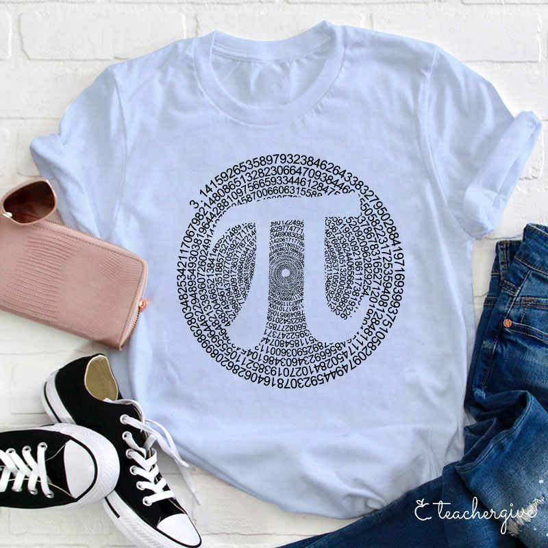 Pi In Circle Teacher T-Shirt