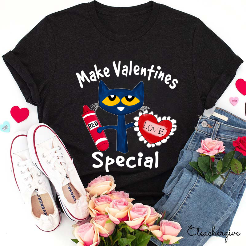 Make Valentines Special With A Red Heart Teacher T-Shirt