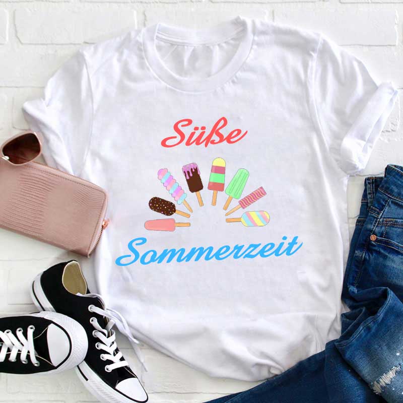 Süße Sommerzeit Lehrer T-Shirt
