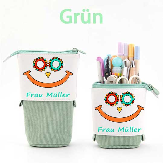 Personalisiert Name Lächle weiter Federmäppchen Mäppchen