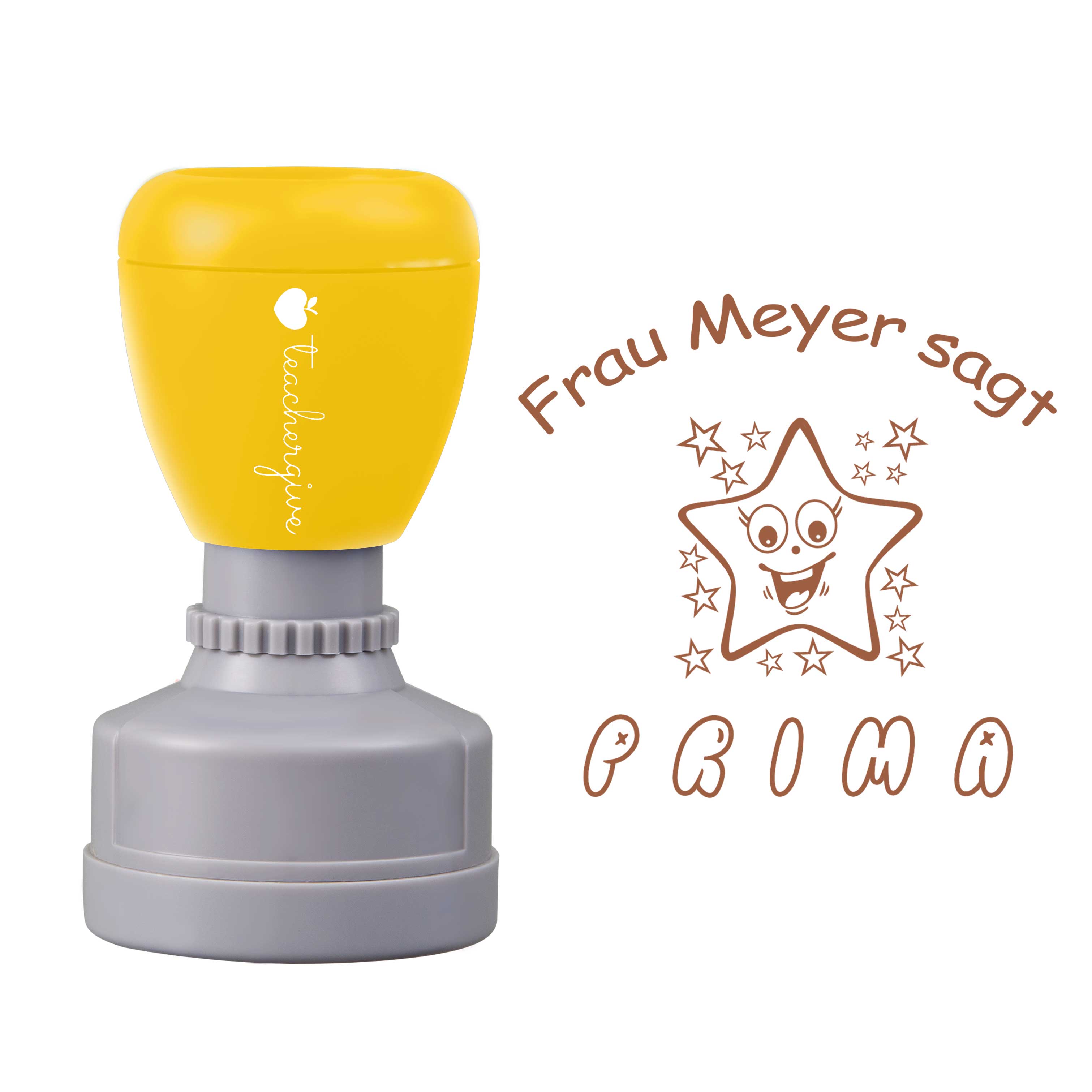 Personalisiert Sagt Prima Lehrer Stempel