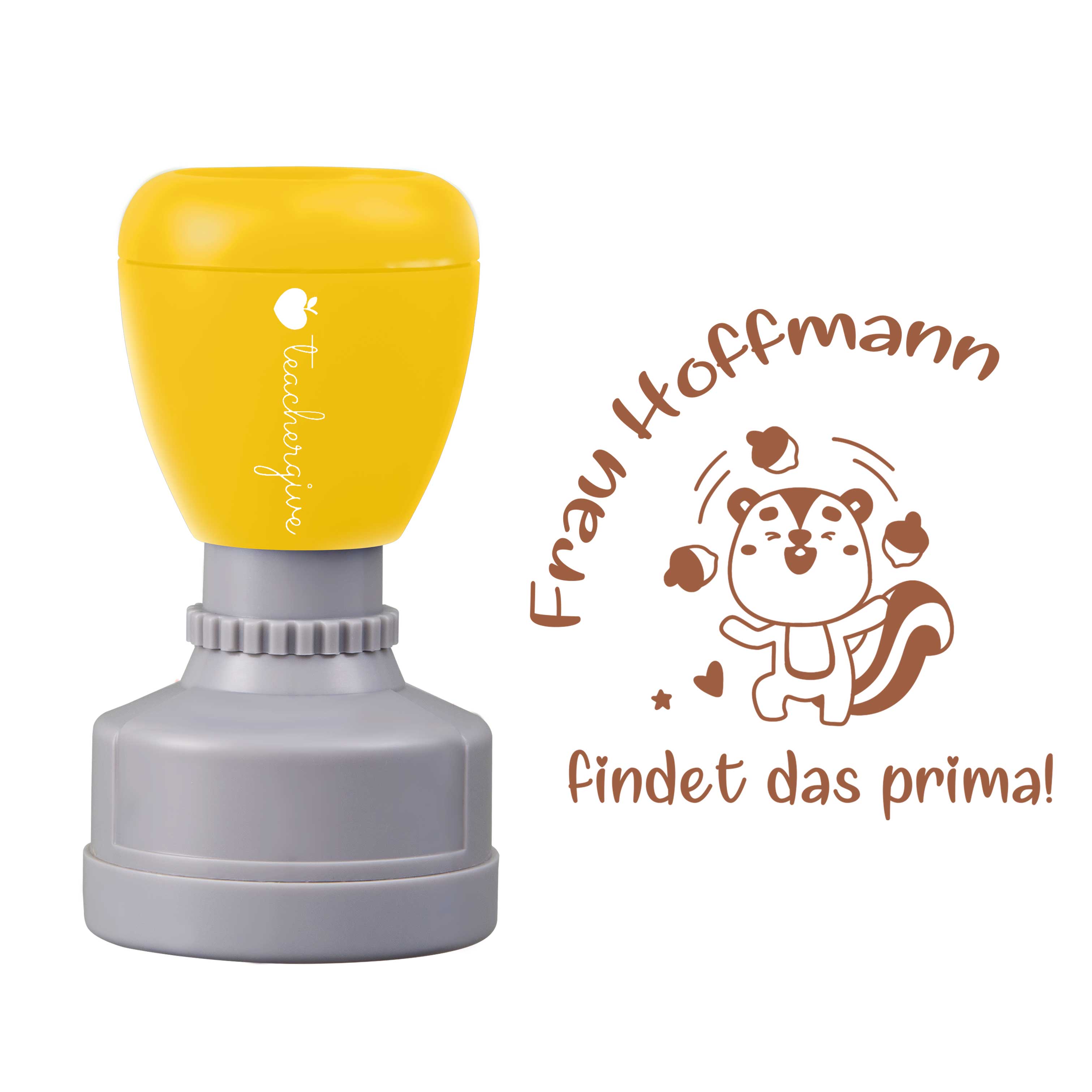 Personalisiert Findet Das Prima Lehrer Stempel