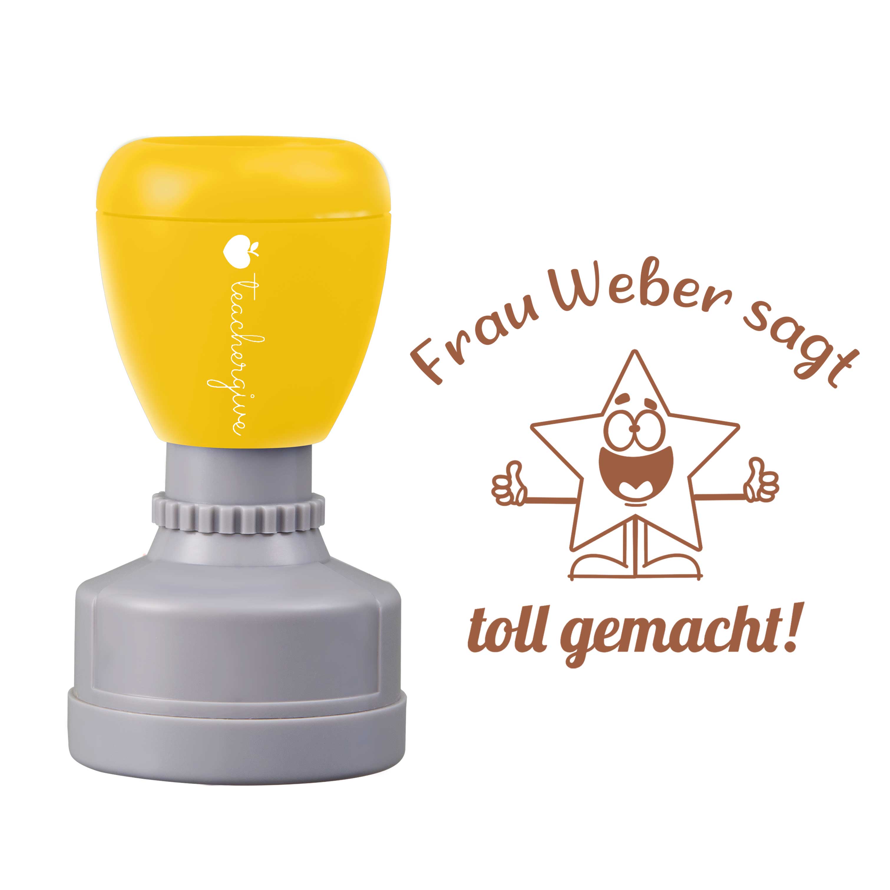 Personalisiert sagt toll gemacht Lehrer Stempel