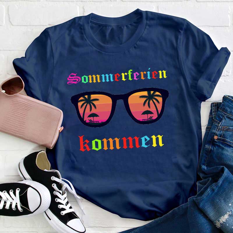 Sommerferien kommen Lehrer T-Shirt