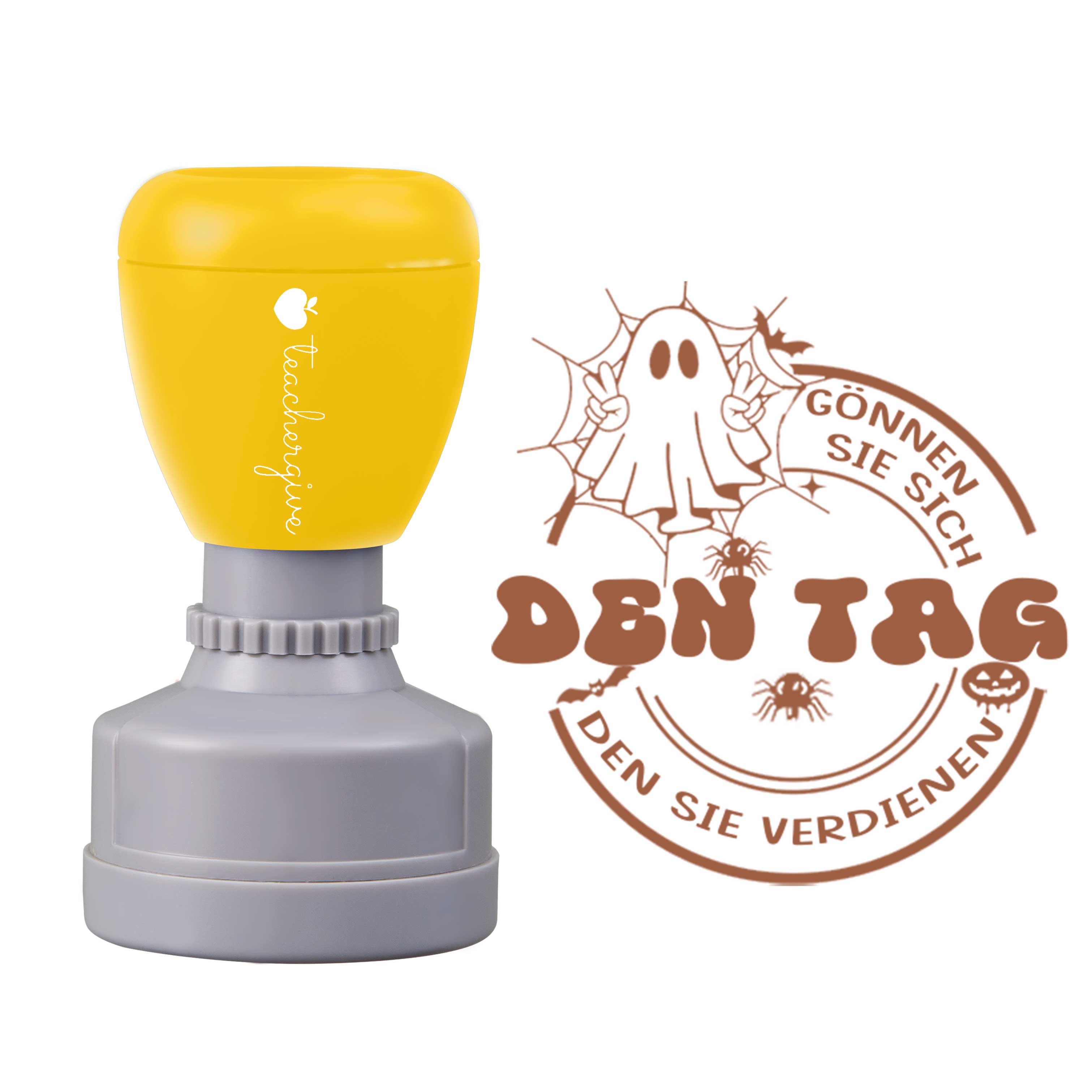 Gönnen Sie Sich Den Tag, Den Sie Verdienen Lehrer Stempel