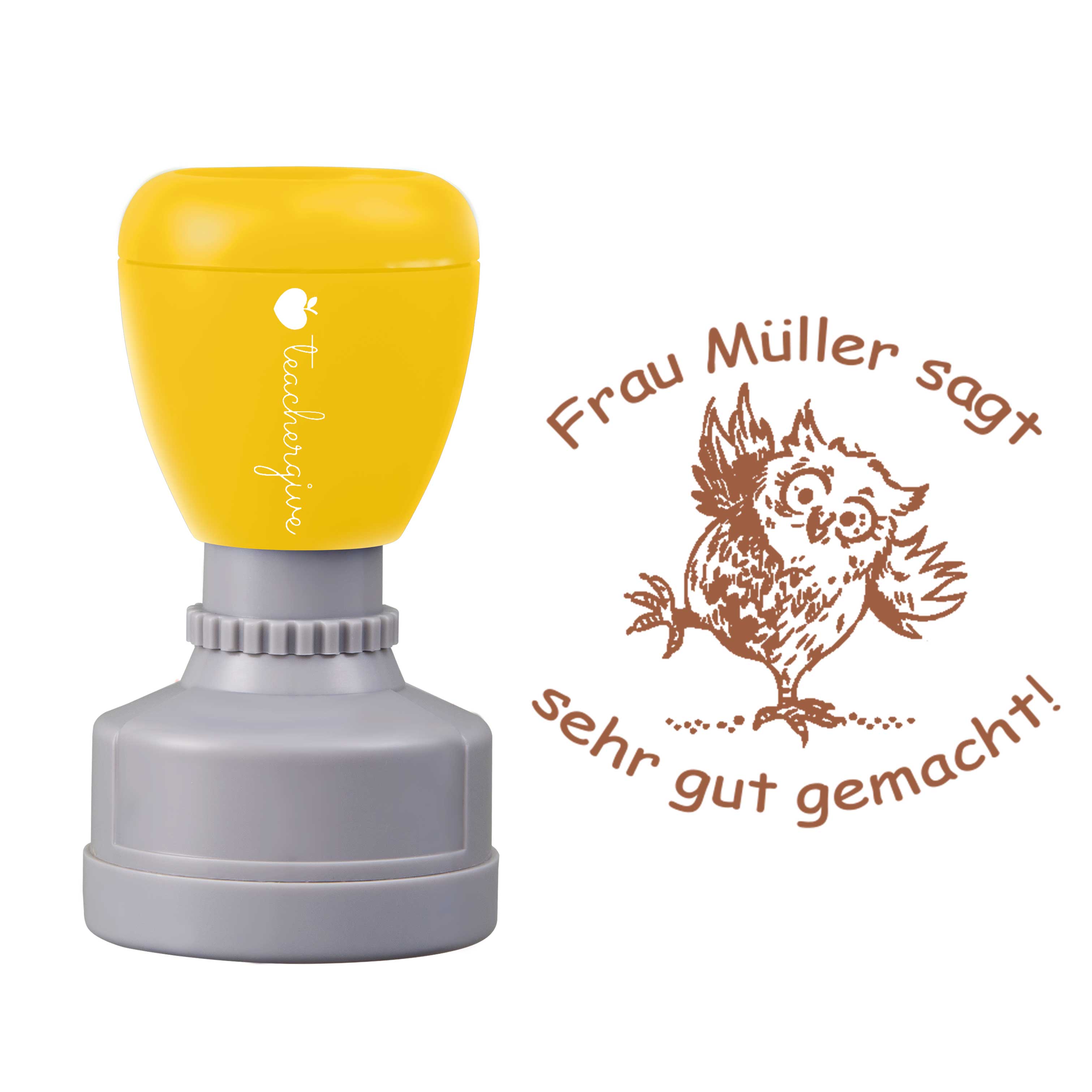 Personalisiert sagt sehr gut gemacht Lehrer Stempel