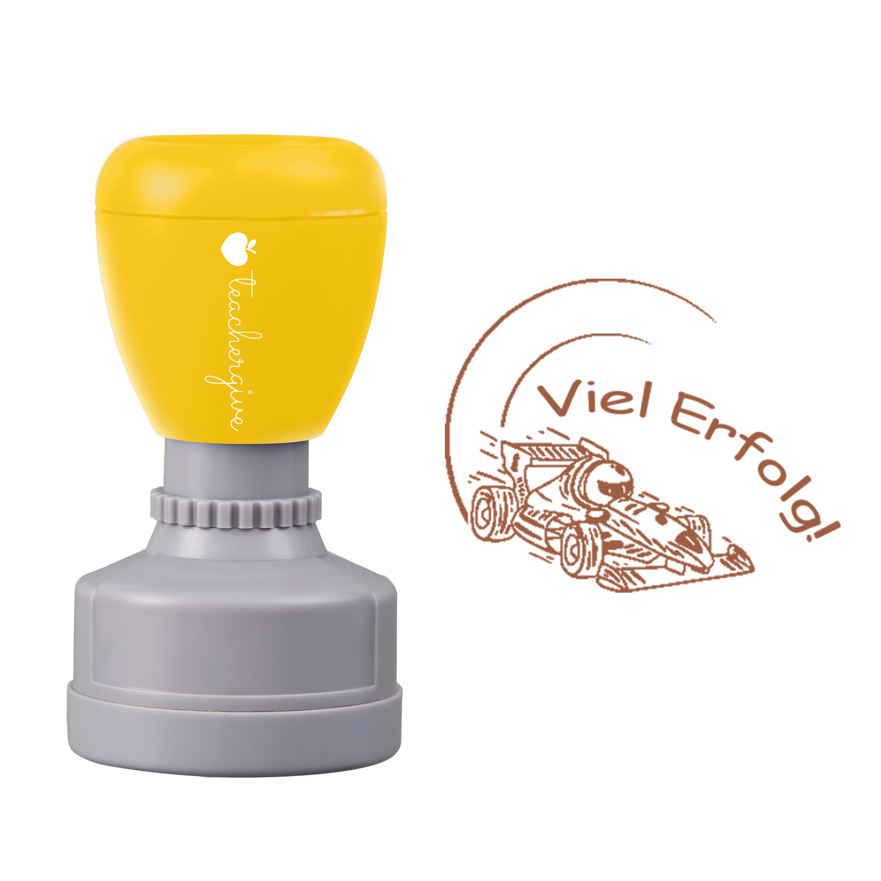 Viel Erfolg Lehrer Stempel