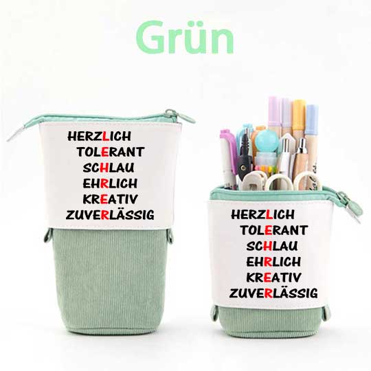 Herzlich Tolerant Schlau Ehrlich Kreativ Zuverlässig Federmäppchen Mäppchen