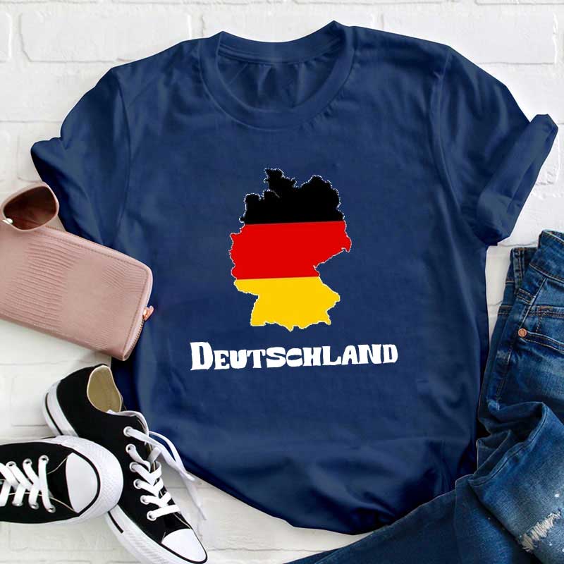 Deutschland Flagge Lehrer T-Shirt