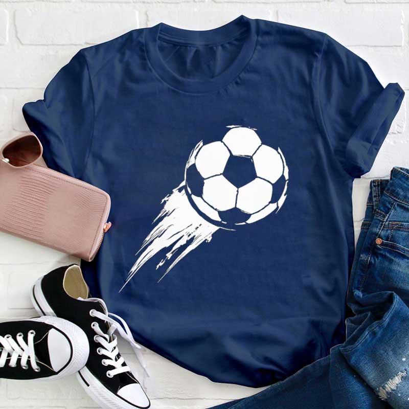 Dynamischer und cooler Fußball Lehrer T-Shirt