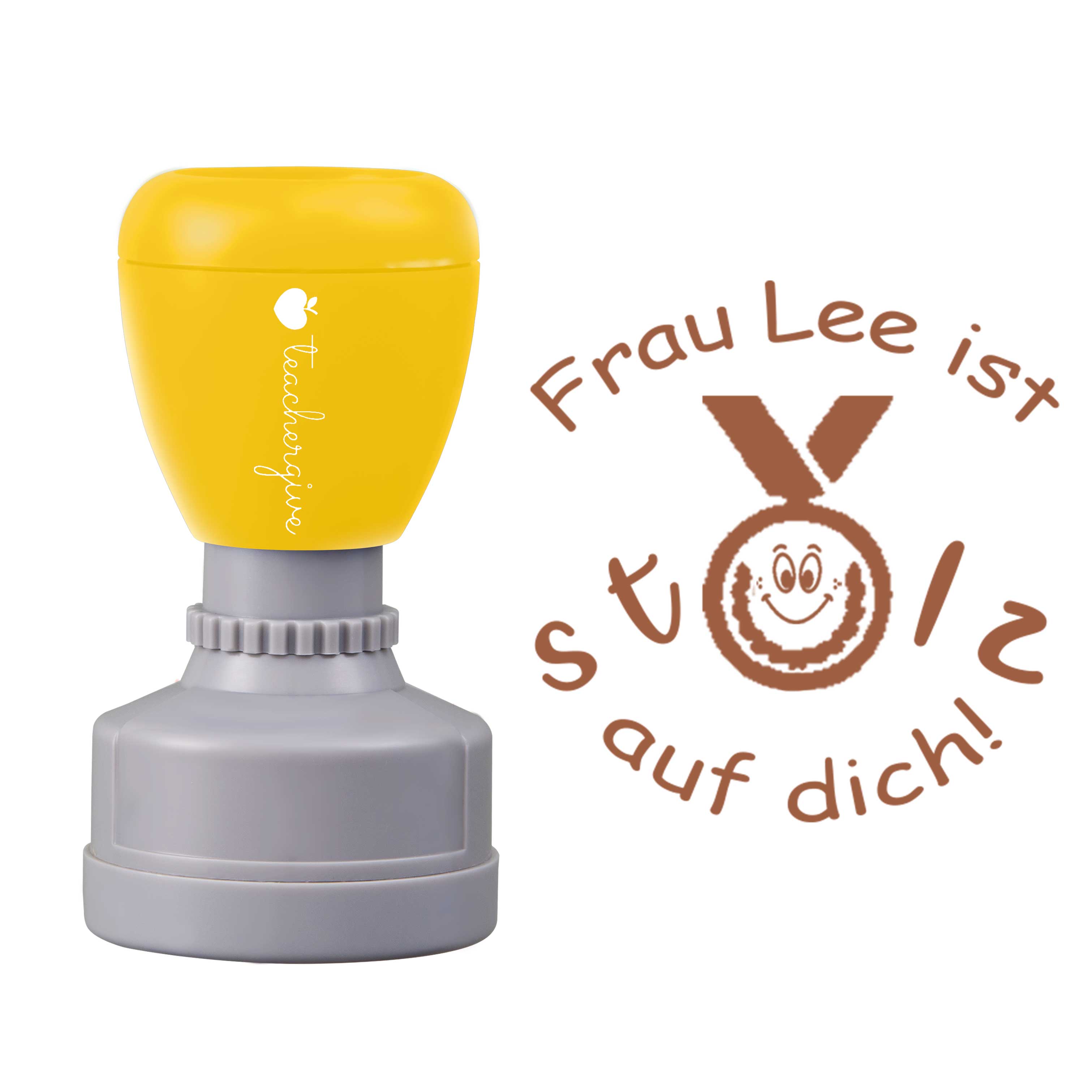 Personalisiert Stolz Auf Dich Lehrer Stempel