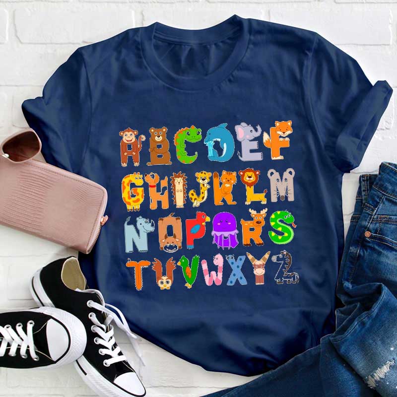 Deutsche Alphabet Lehrer T-Shirt