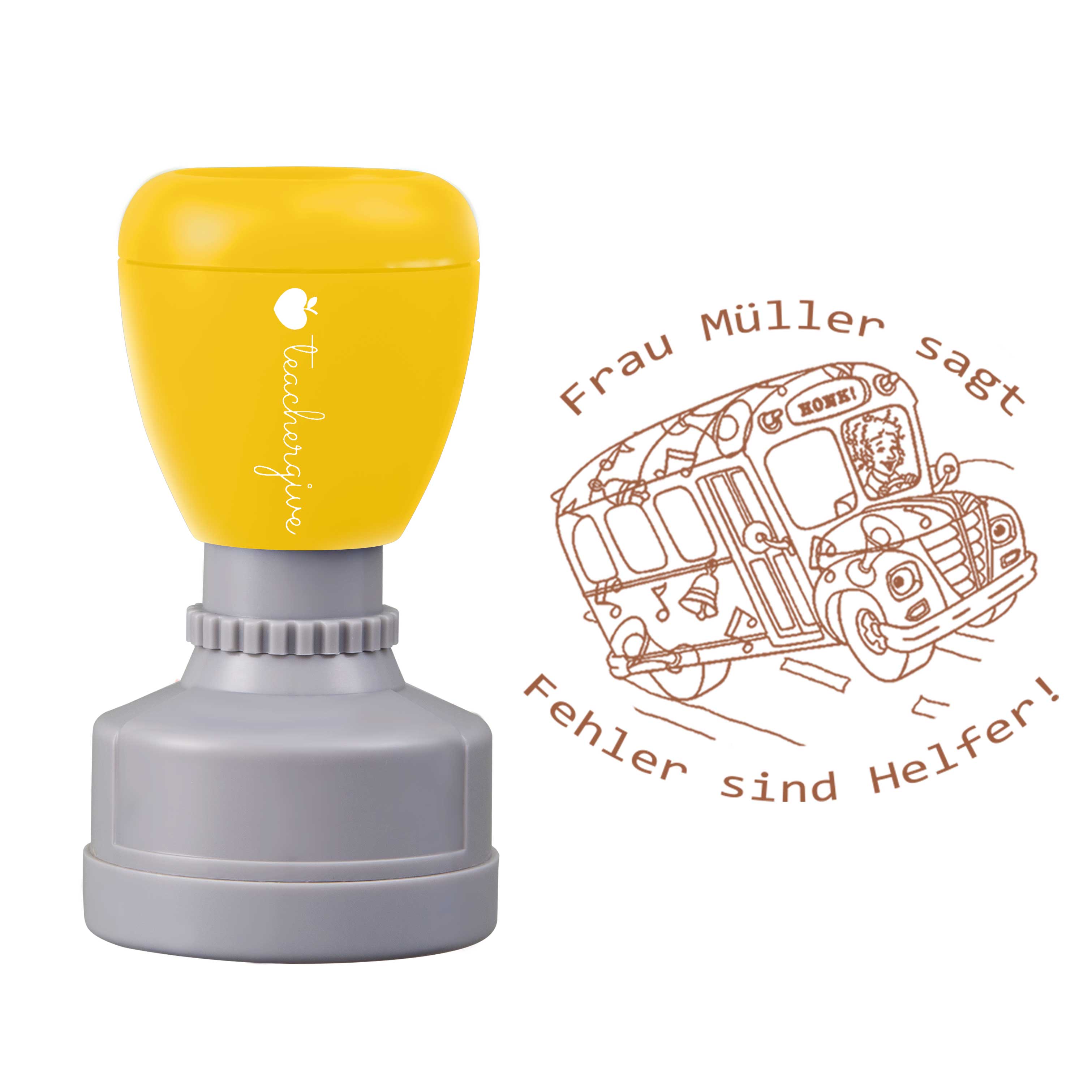 Personalisiert Name sagt Fehler sind Helfer Lehrer Stempel