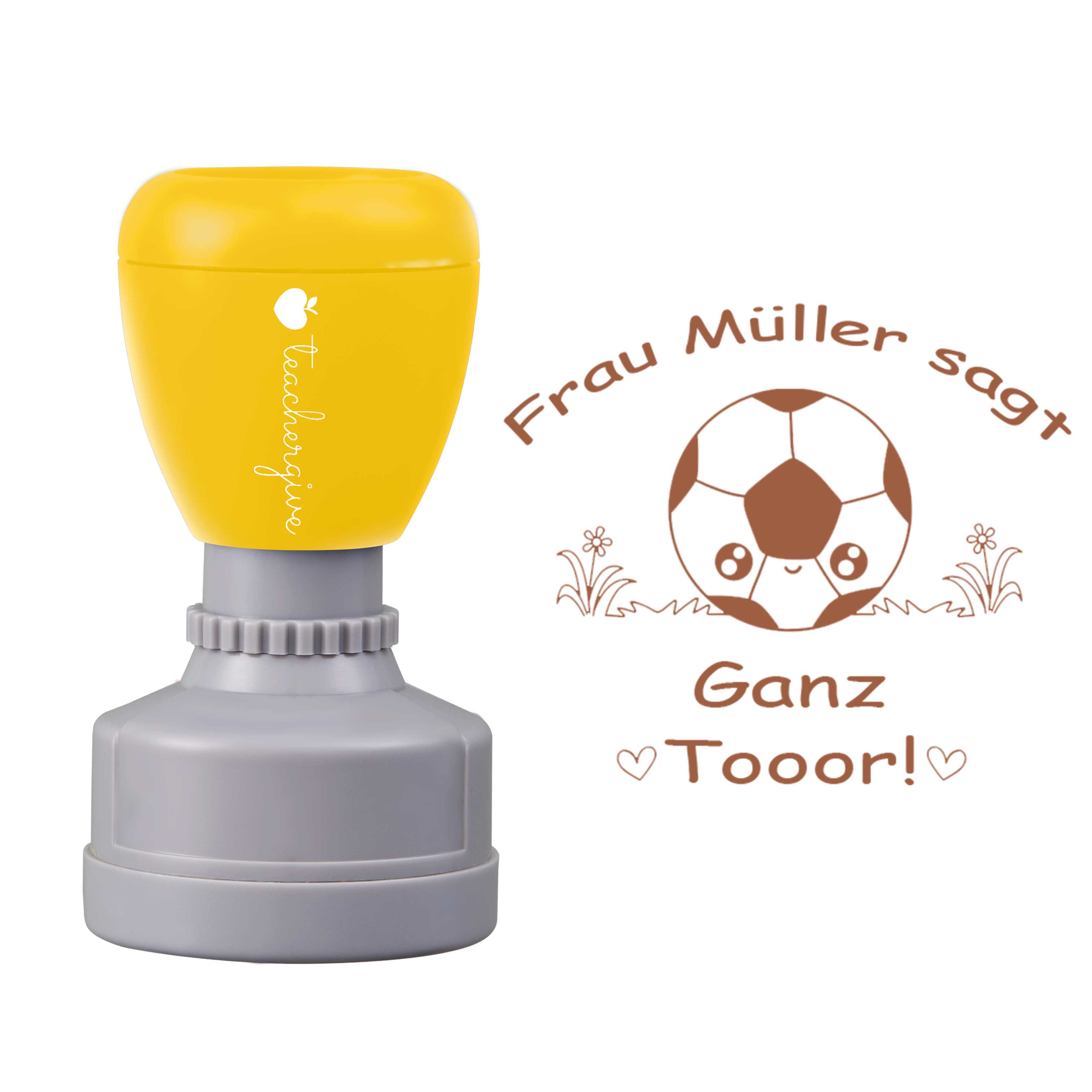 Personalisiert sagt Ganz Tooor Lehrer Stempel