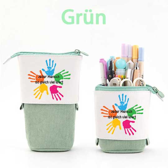 Jeder Mensch Ist Gleich Viel Wert  Federmäppchen Mäppchen